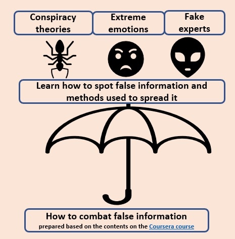 An umbrella in combating false information